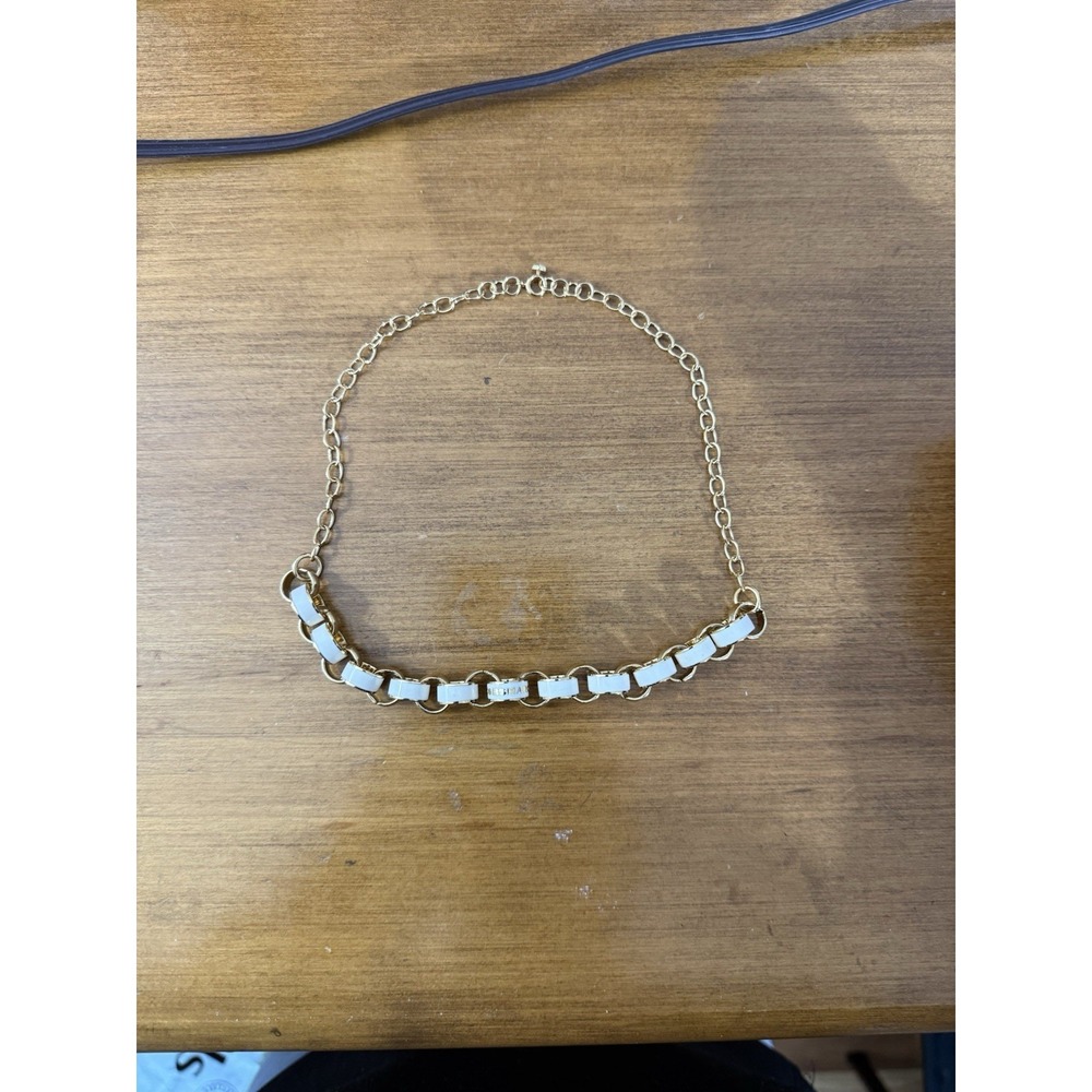 Marc Jacob's White and gold‎ chain necklace